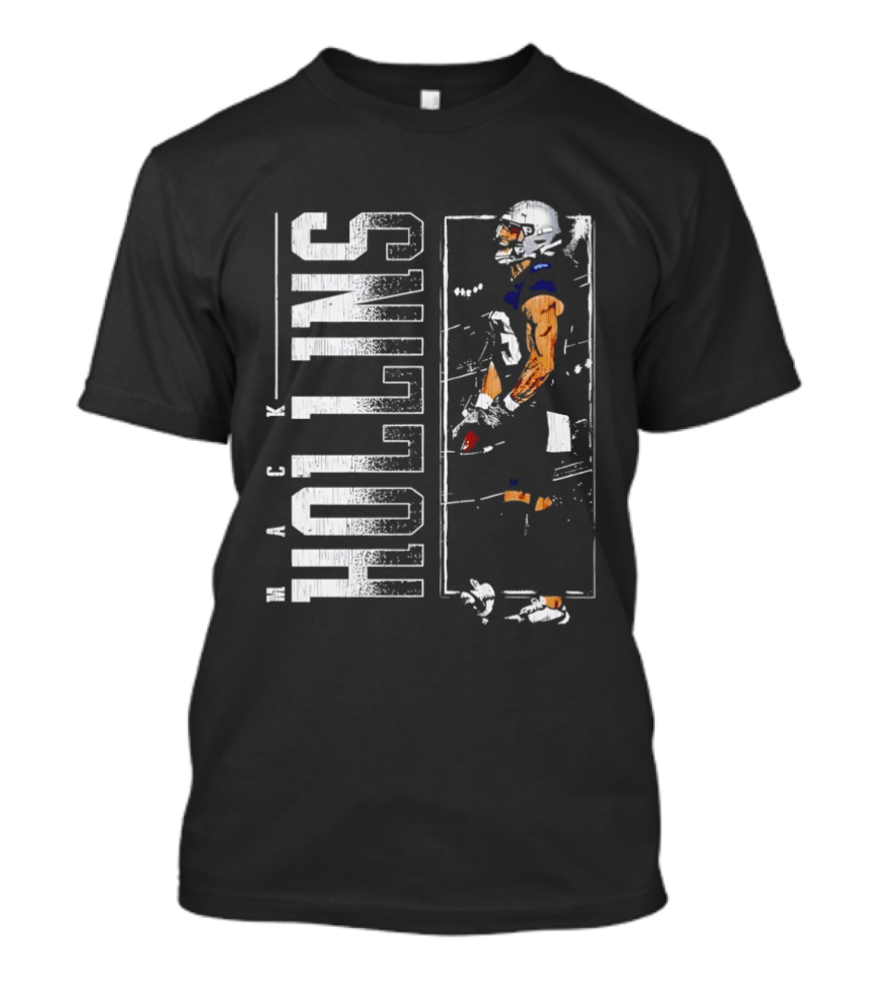 Mack Hollins New England Patriots Vertical Football Gear T-Shirt