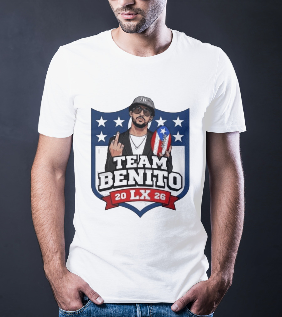 Team Benito Bad Bunny 20 LX 26 American Football T-Shirt