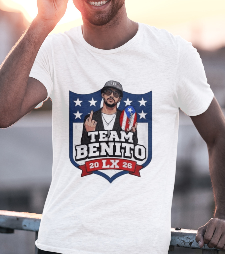 Team Benito Bad Bunny 20 LX 26 American Football T-Shirt