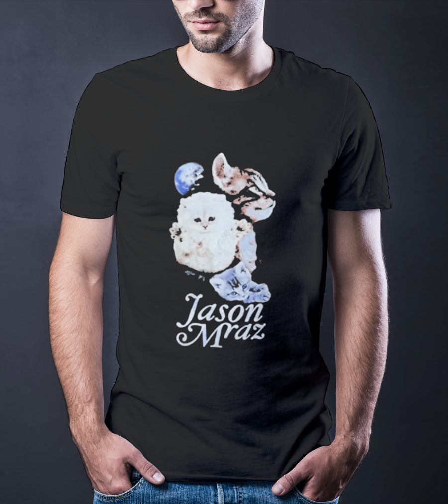 Jason Mraz Cute White Cat T-Shirt