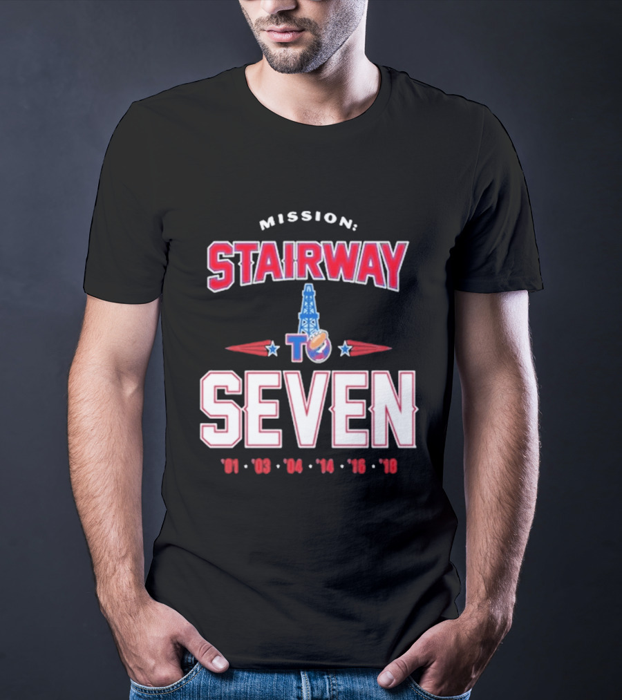 Mission Stairway To Seven New England Patriots Quest For 7th Title T-Shirt