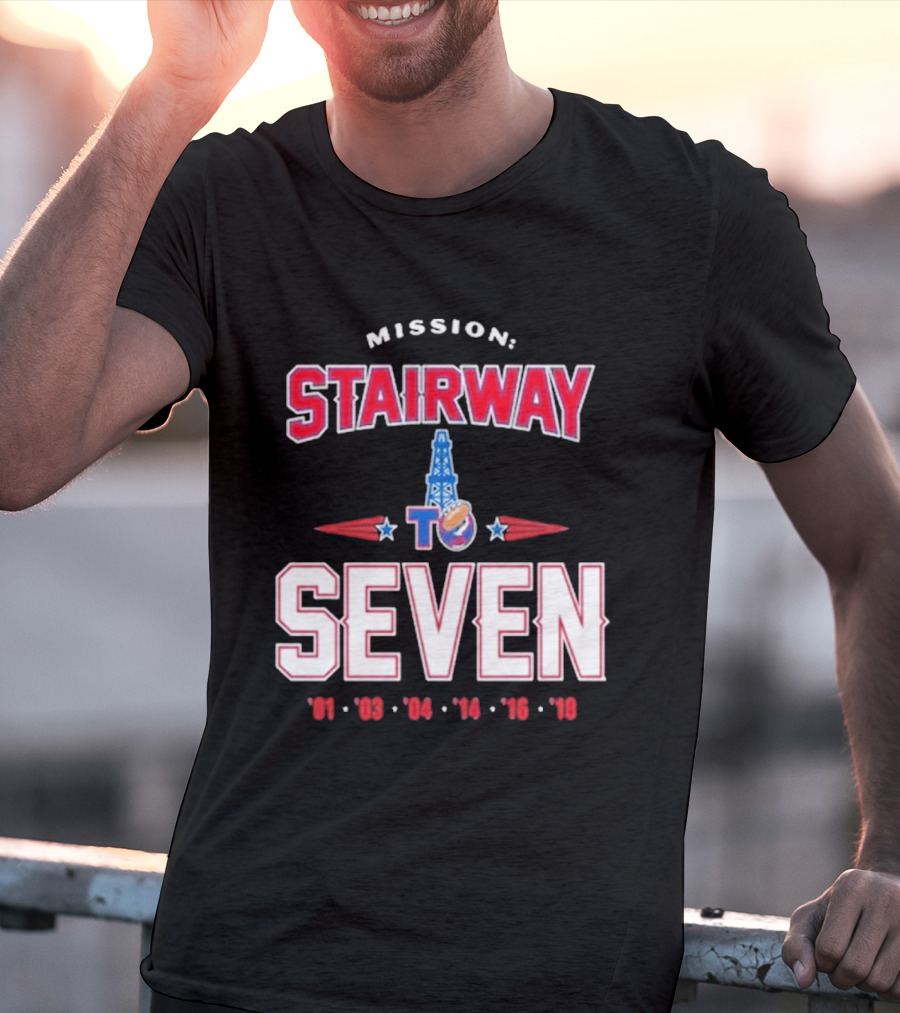 Mission Stairway To Seven New England Patriots Quest For 7th Title T-Shirt