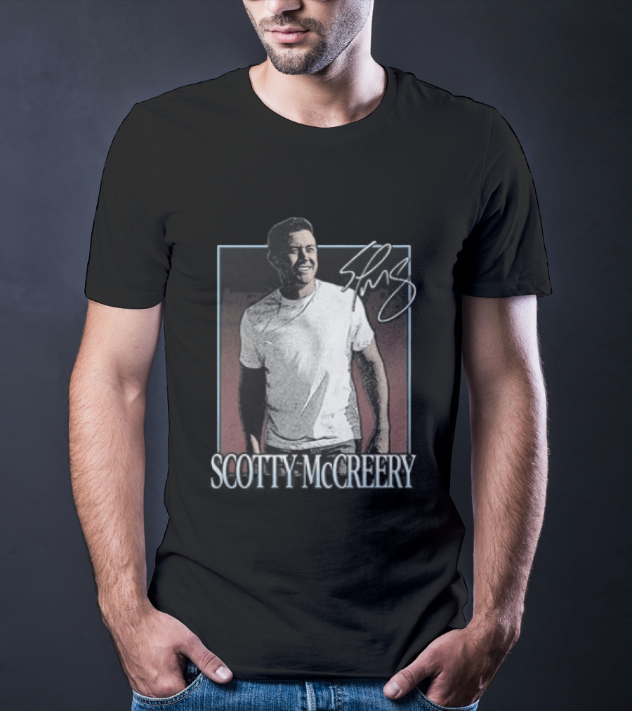 Scotty McCreery Photo Autograph Signature T-Shirt