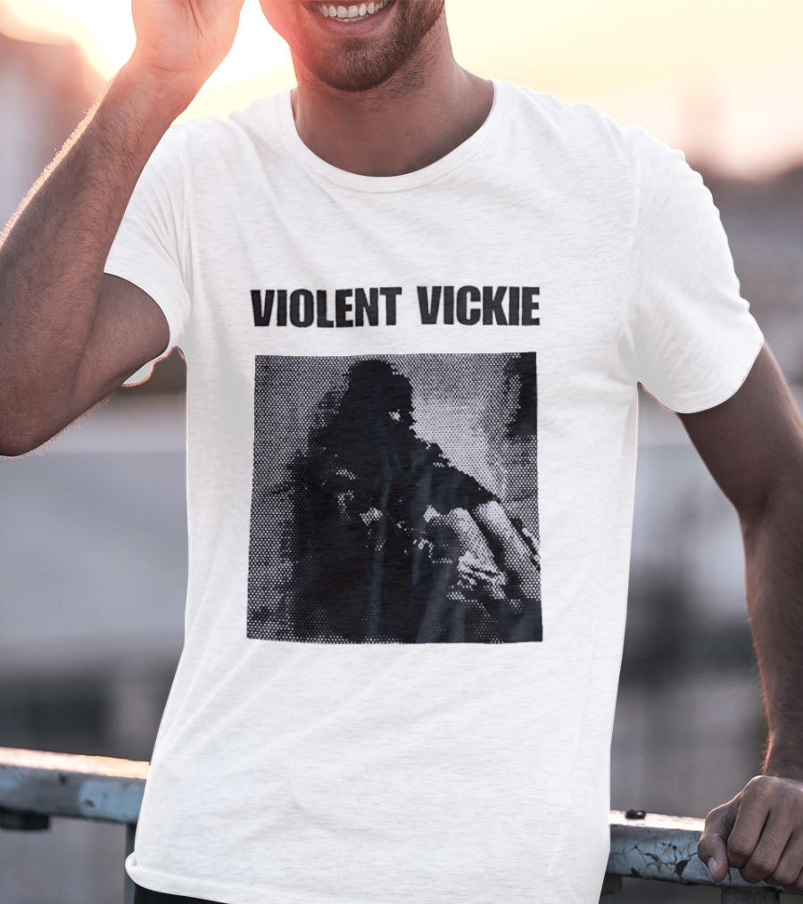Violent Vickie Pixel Art Visual T-Shirt