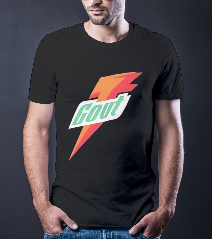 Gout Parody Orange Bolt T-Shirt