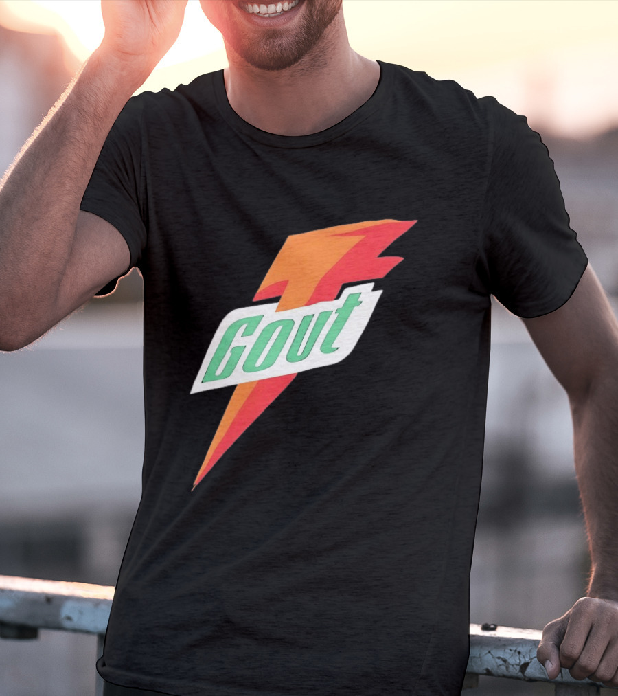 Gout Parody Orange Bolt T-Shirt