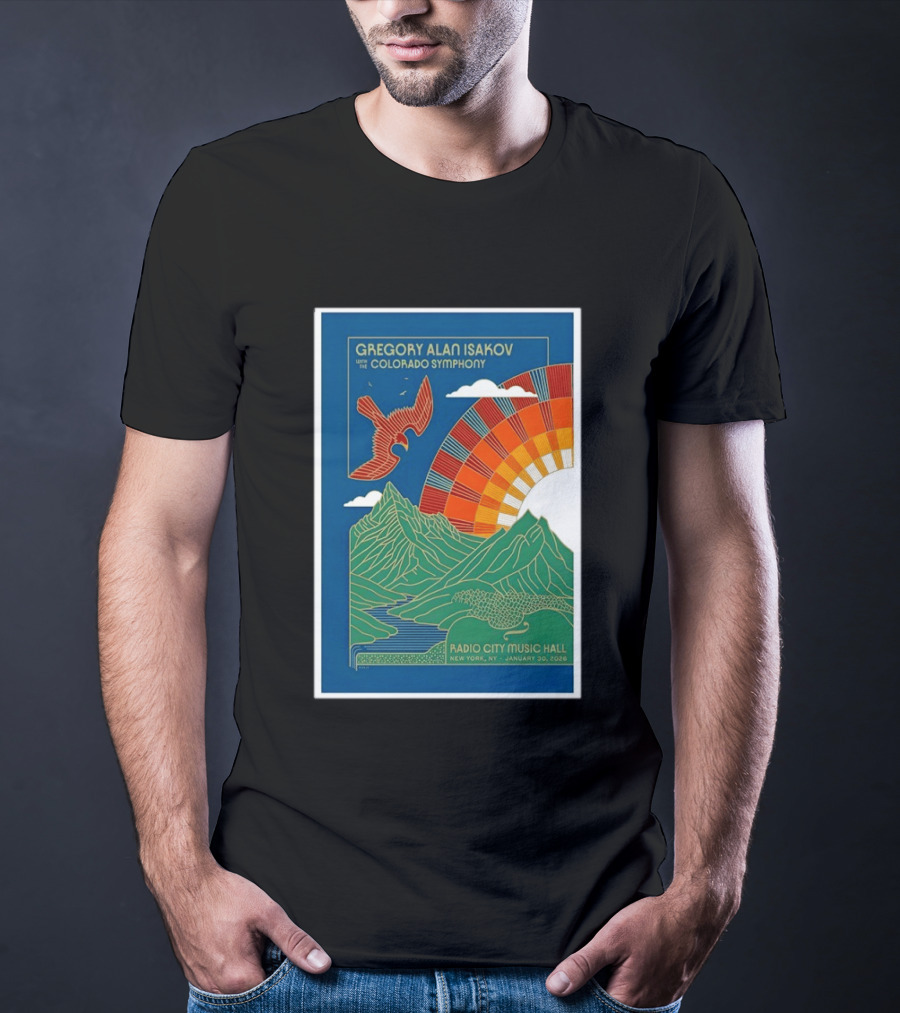 Gregory Alan Isakov With The Colorado Symphony New York Radio City Music Hall January 30 2026 T-Shirt
