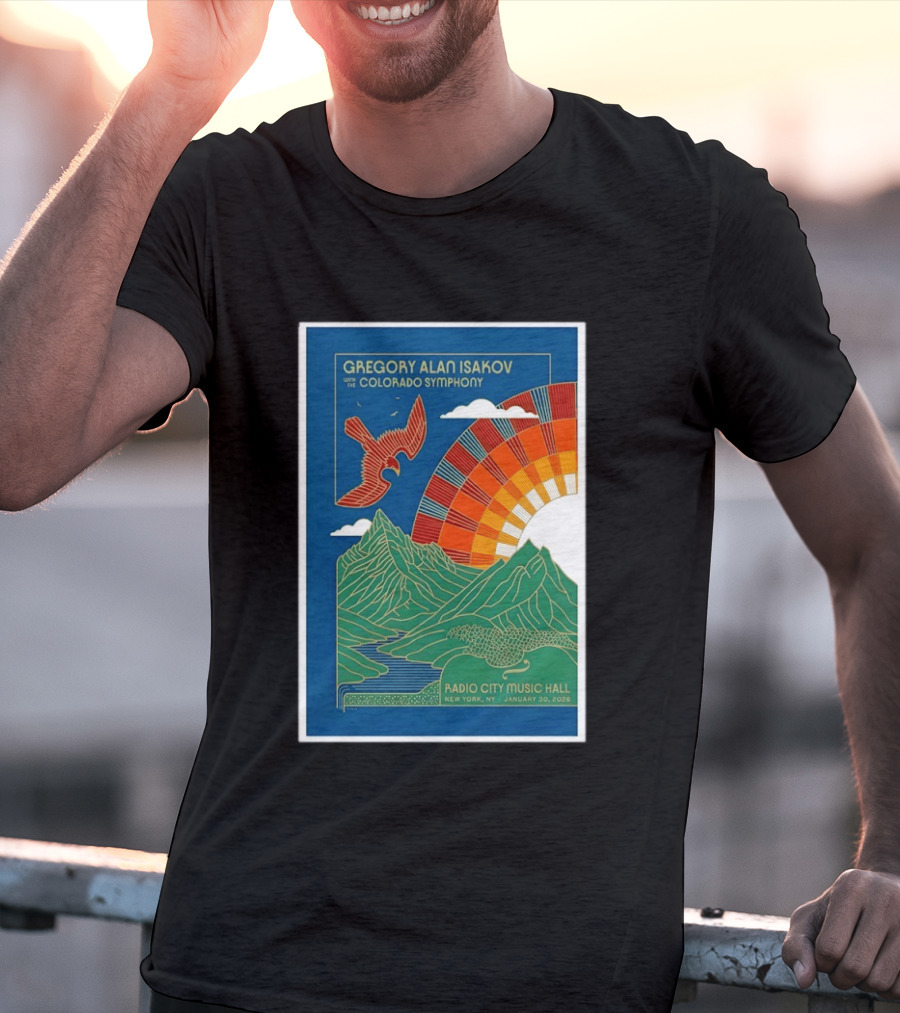 Gregory Alan Isakov With The Colorado Symphony New York Radio City Music Hall January 30 2026 T-Shirt