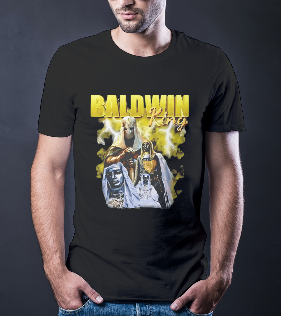 Baldwin King Medieval Knights Epic Heroic Adventure T-Shirt