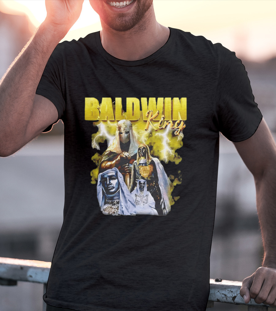 Baldwin King Medieval Knights Epic Heroic Adventure T-Shirt