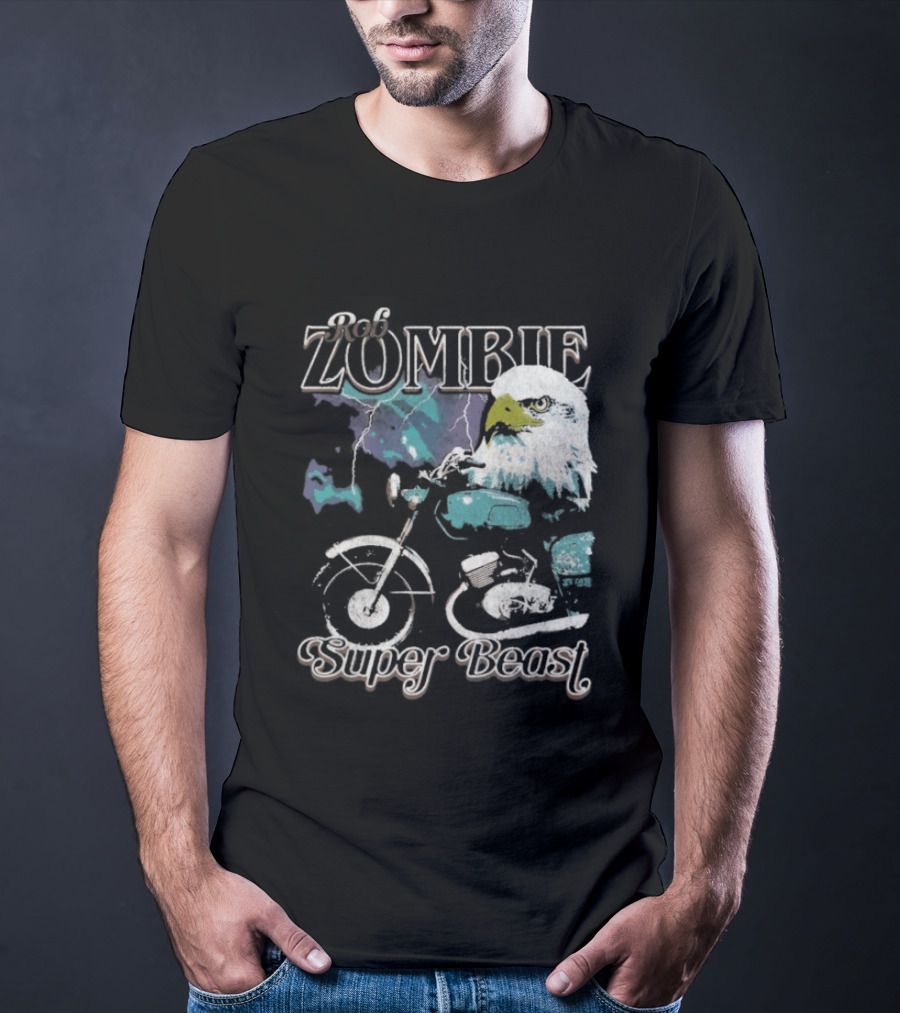 Rob Zombie Super Beast Eagle Motorbike T-Shirt