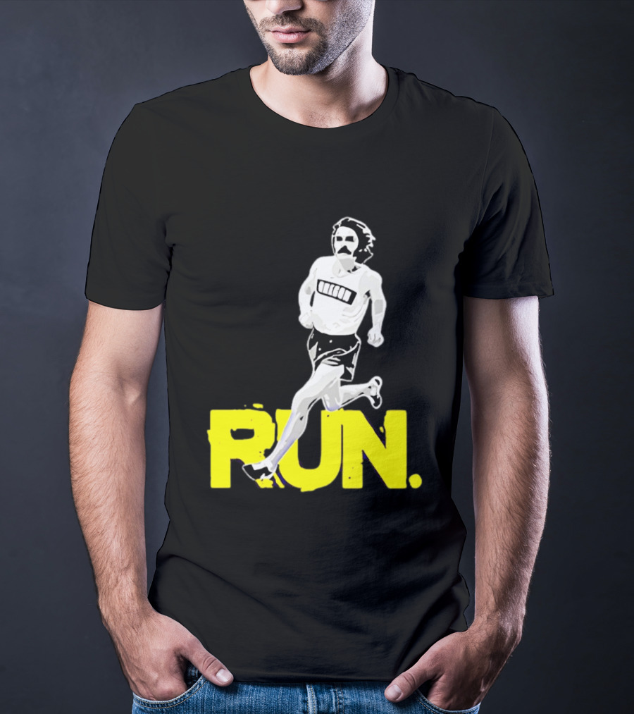 Steve Prefontaine Run Iconic Yellow T-Shirt