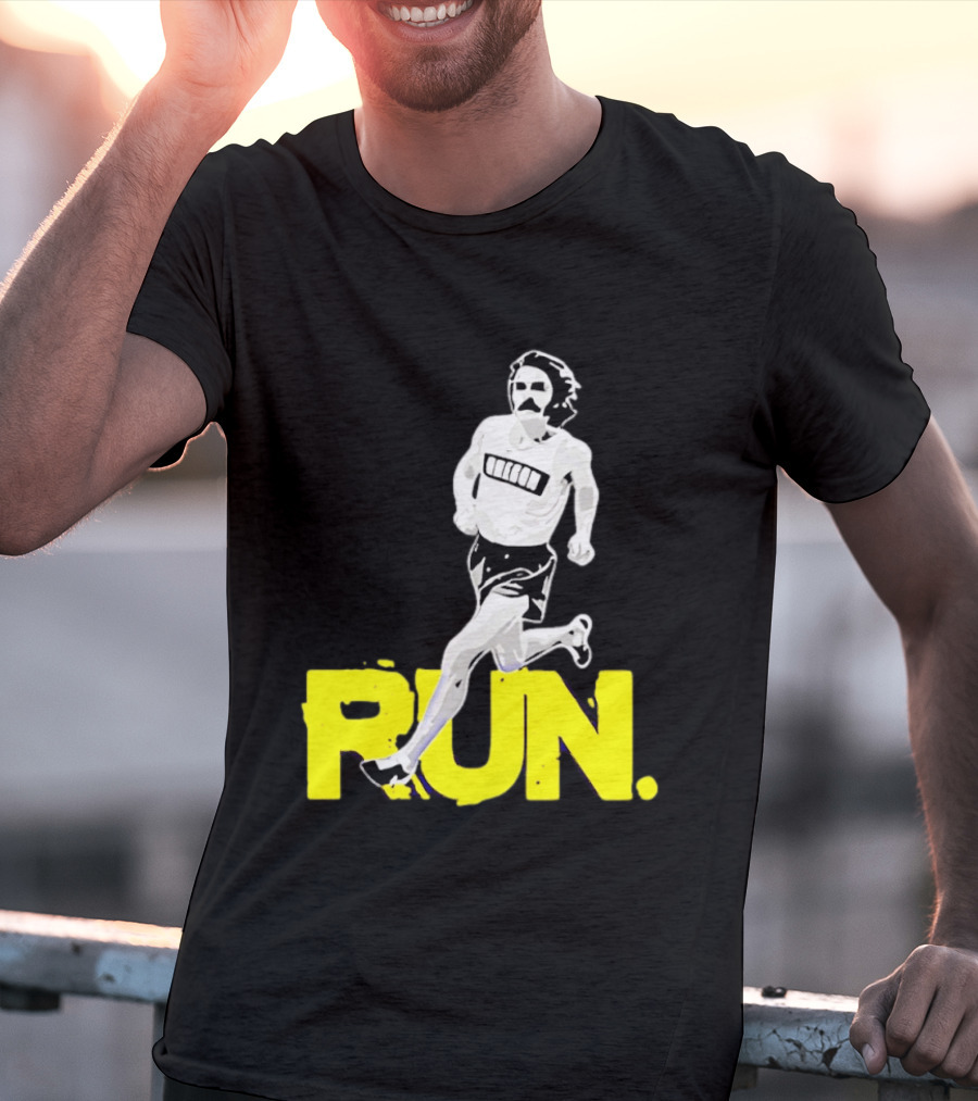 Steve Prefontaine Run Iconic Yellow T-Shirt