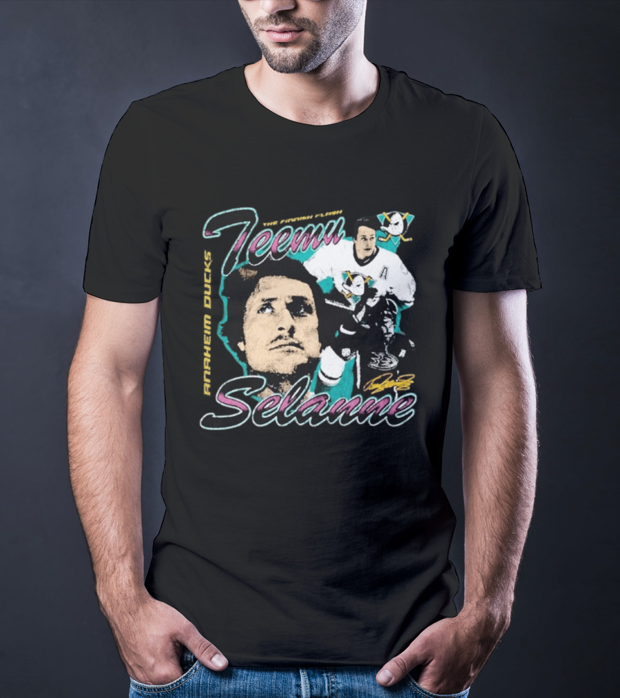 Teemu Selanne The Finnish Flash Anaheim Ducks T-Shirt