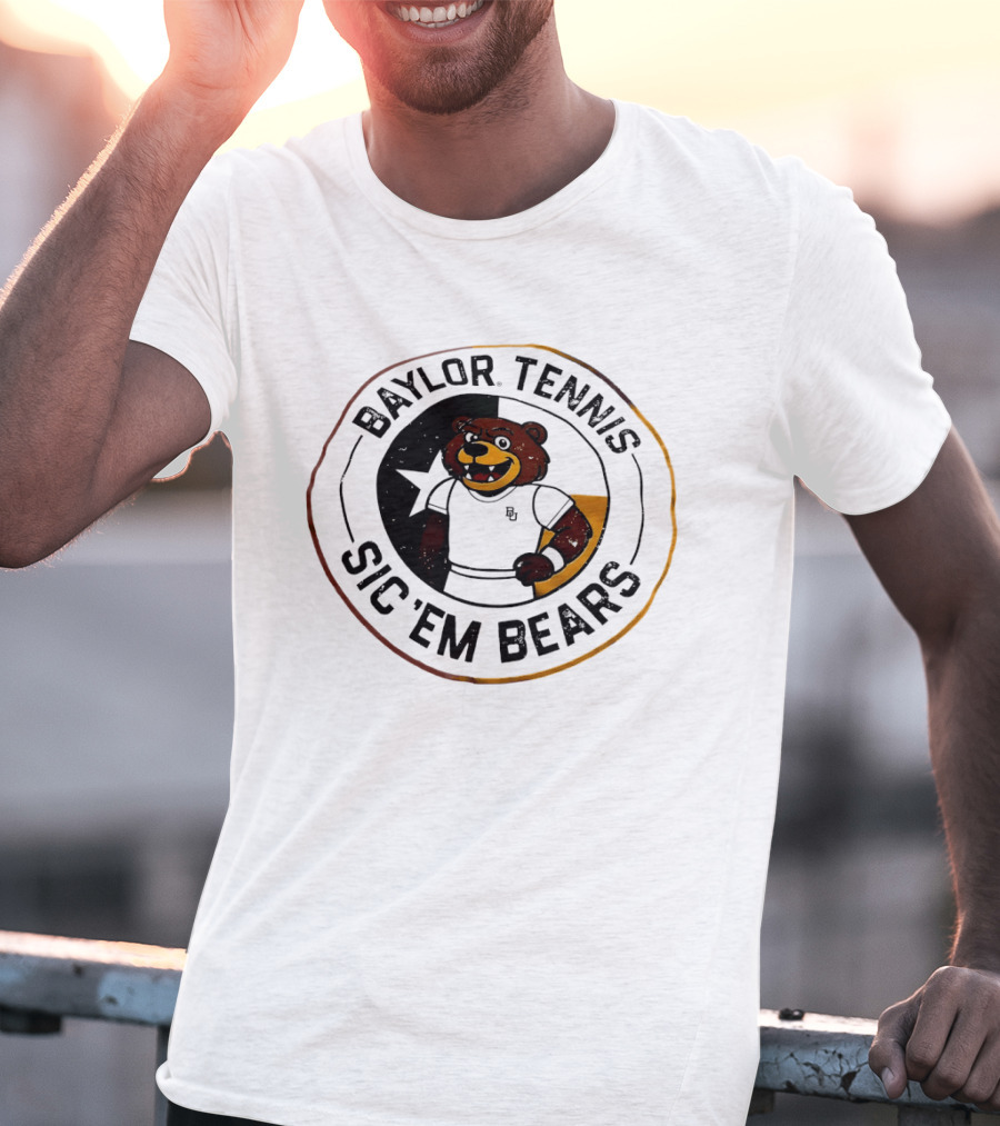 Baylor Tennis Sic'em Bears Mascot Sports Team Fan Gear T-Shirt