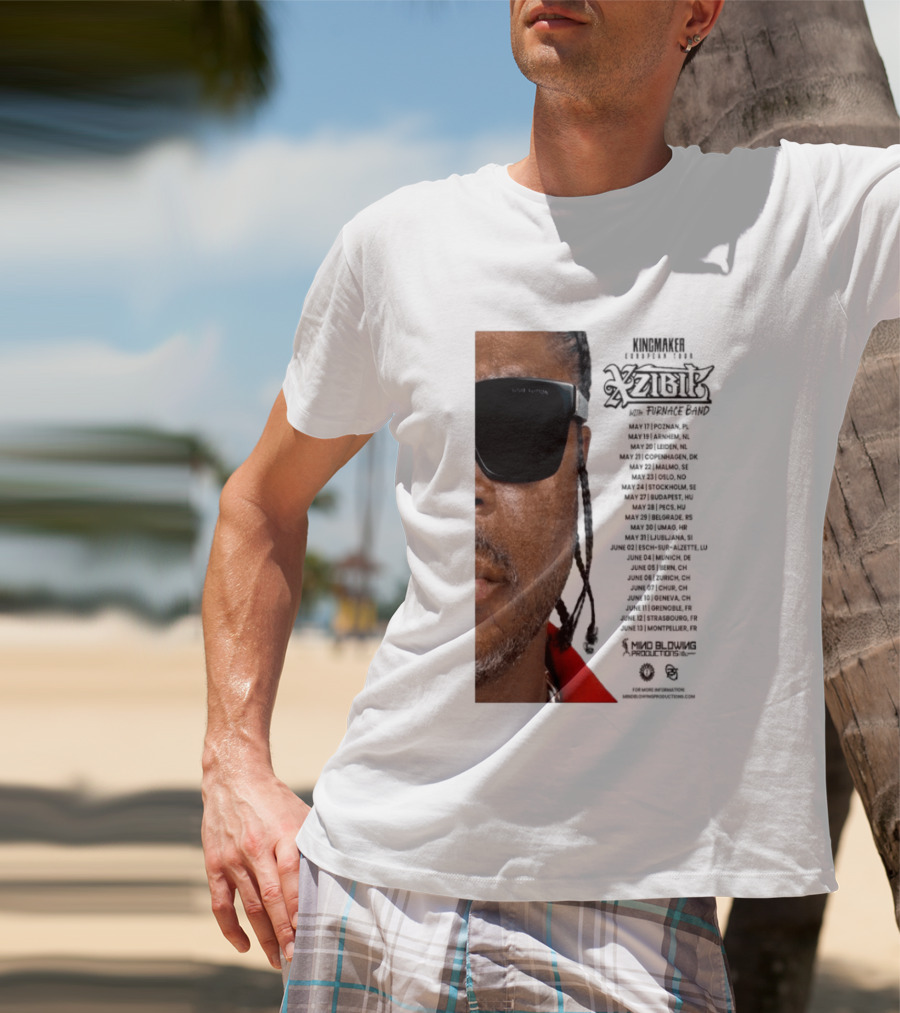 XZIBIT EU Tour 2026 Event Details Featuring Live Performances T-Shirt
