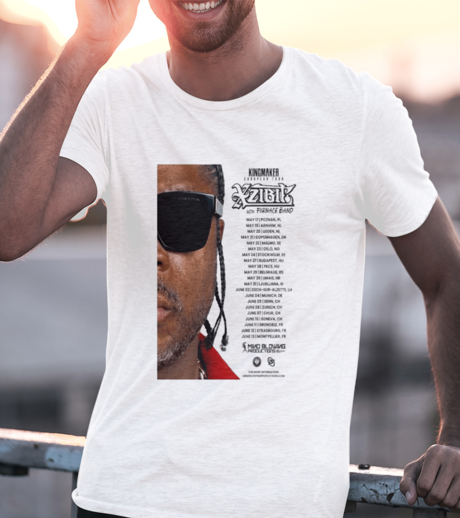 XZIBIT EU Tour 2026 Event Details Featuring Live Performances T-Shirt