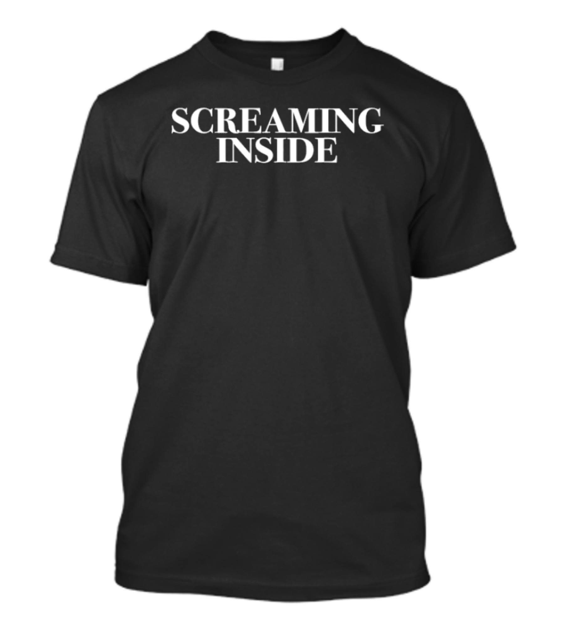 Courtney Laplante Screaming Inside Textual T-Shirt