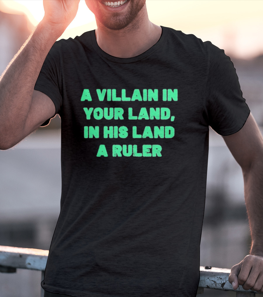 Paisaboys A Villain In Your Land In His Land A Ruler Sangre Azteca T-Shirt