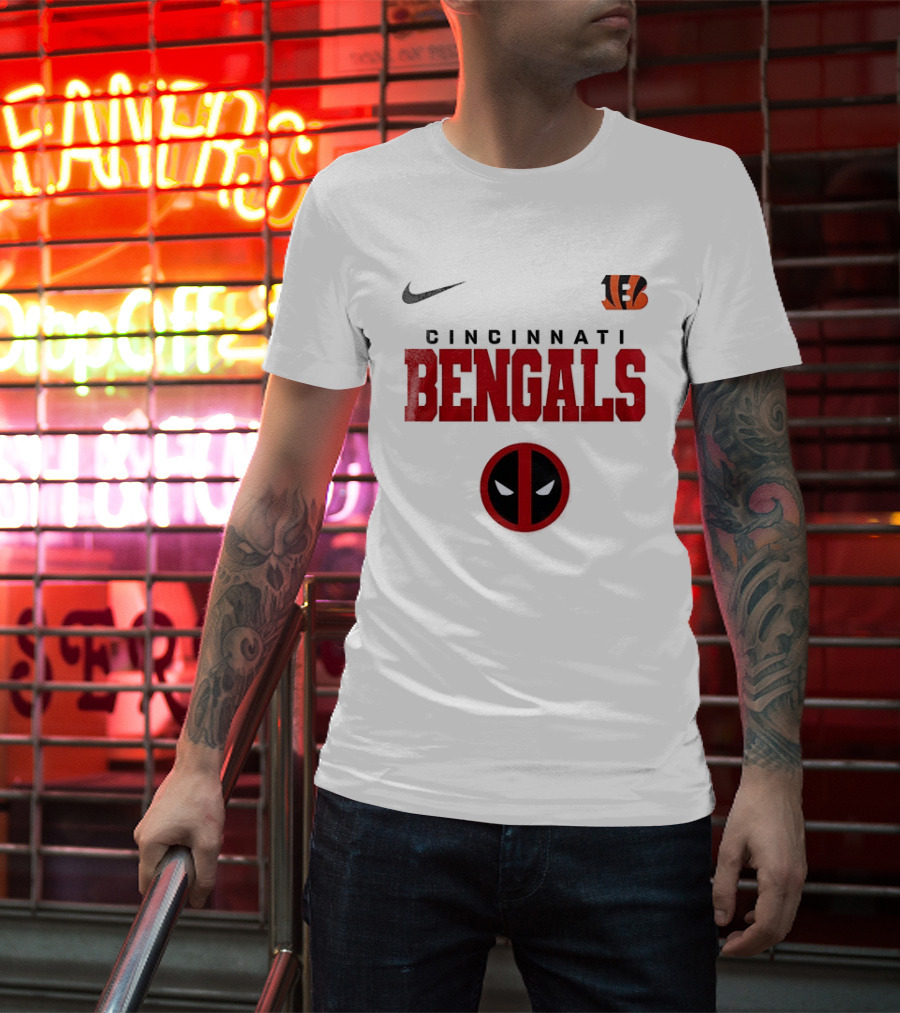 Nike Cincinnati Bengals Deadpool Icon Collaboration T-Shirt