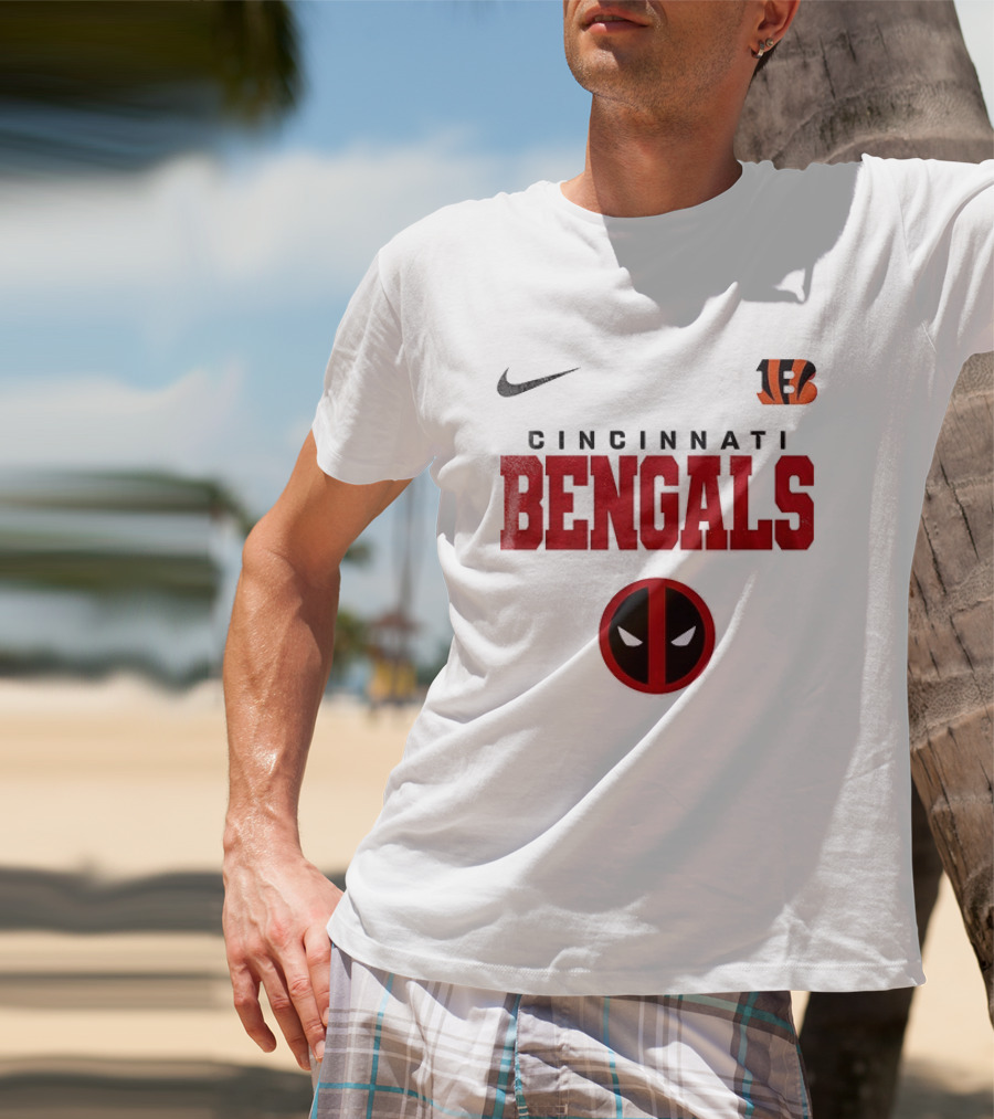 Nike Cincinnati Bengals Deadpool Icon Collaboration T-Shirt