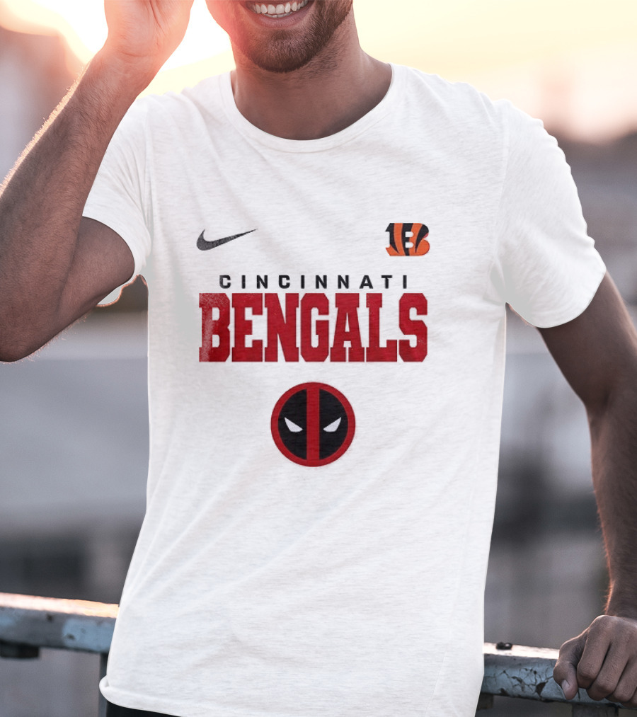 Nike Cincinnati Bengals Deadpool Icon Collaboration T-Shirt