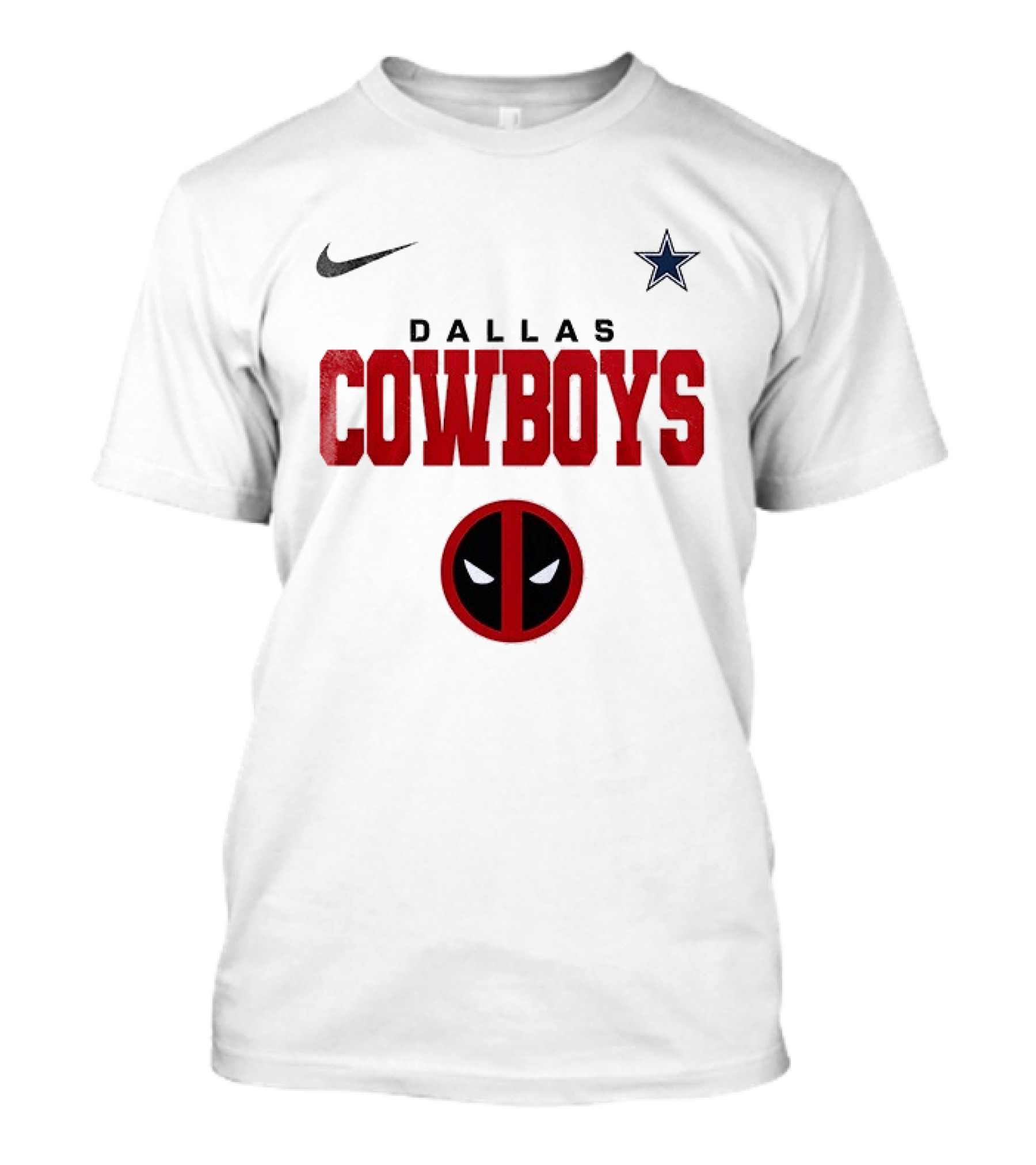Dallas Cowboys Deadpool Collaboration Nike Star T-Shirt
