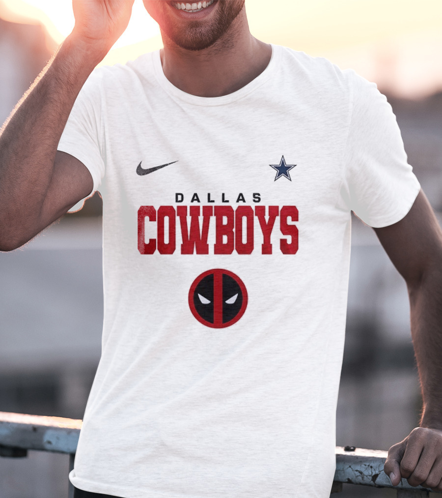 Dallas Cowboys Deadpool Collaboration Nike Star T-Shirt
