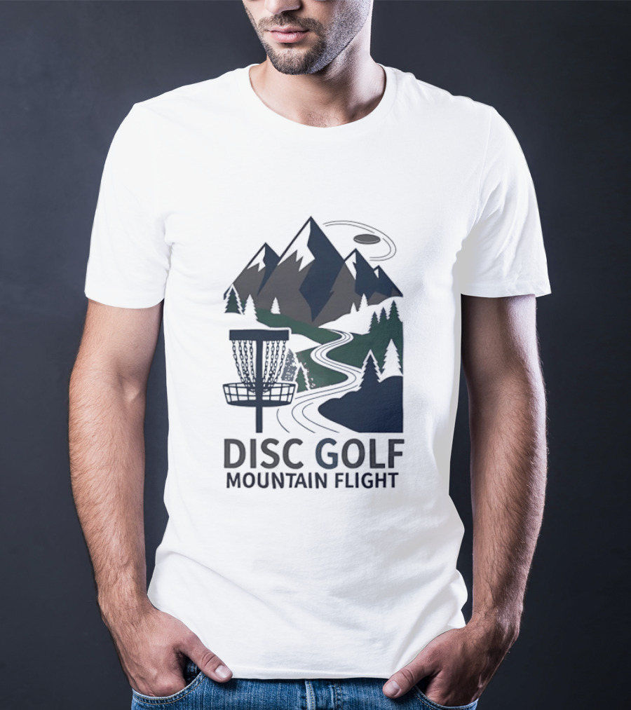 Disc Golf Mountain Flight Adventure Scenic Course T-Shirt