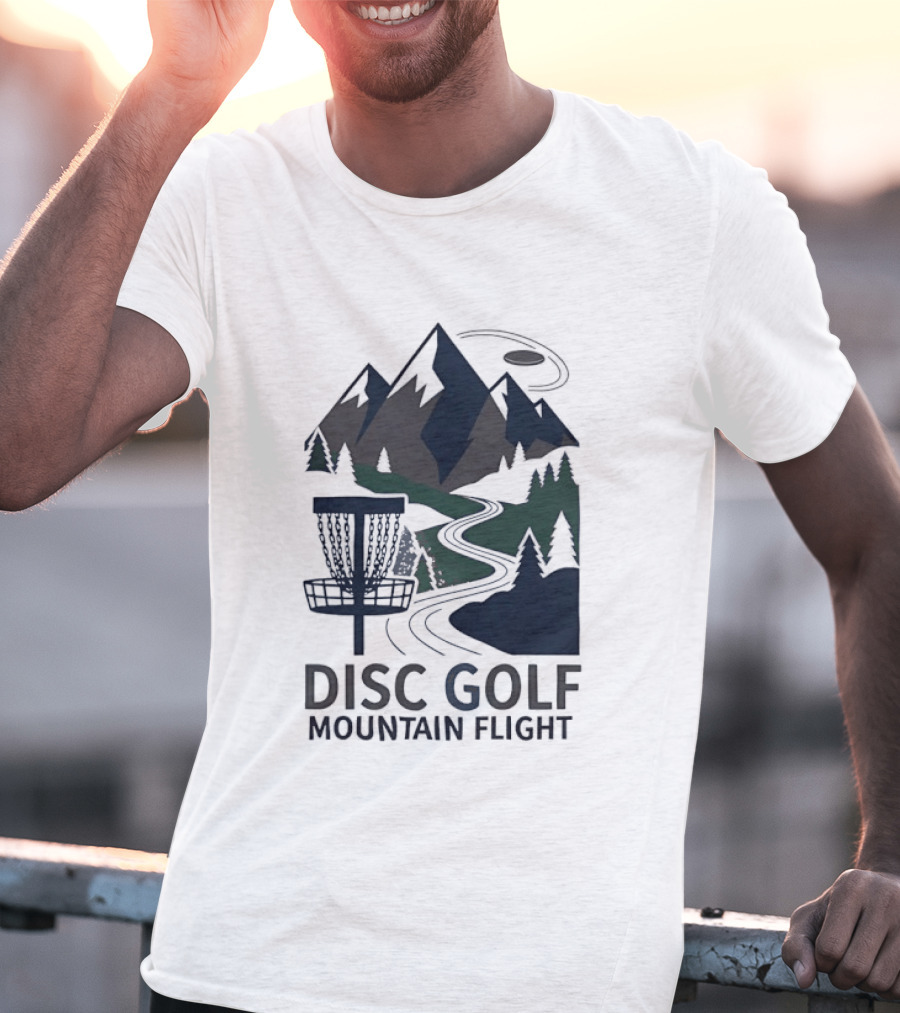 Disc Golf Mountain Flight Adventure Scenic Course T-Shirt