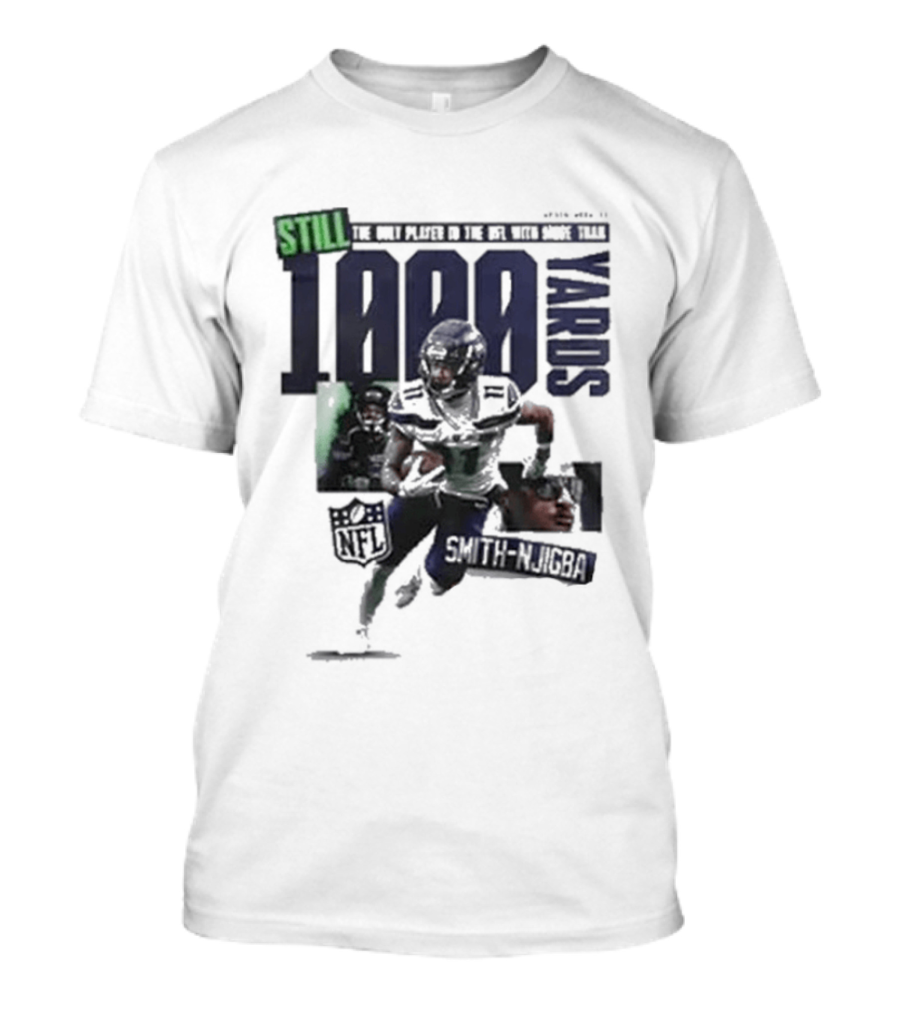 Jaxon Smith Njigba 1000 Yards Leading Receiver Seattle Seahawks T-Shirt