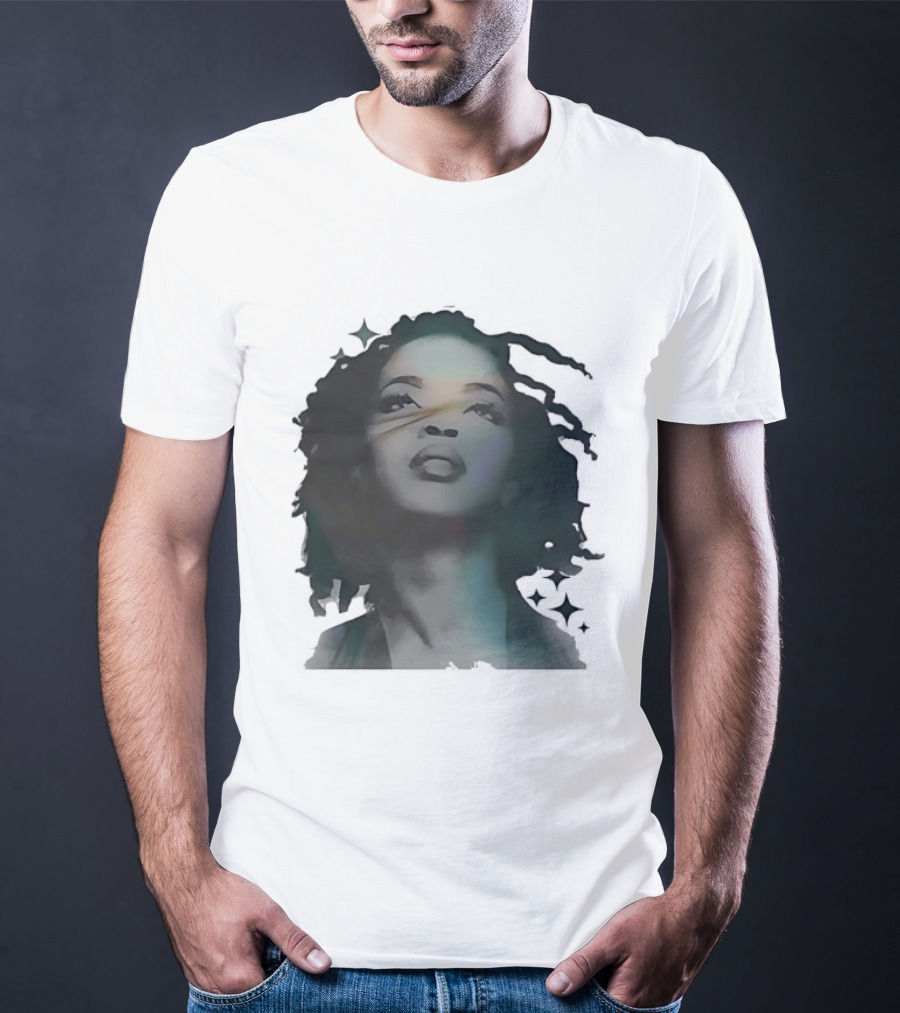 Lauryn Hill Watercolor Style Dreadlocks T-Shirt