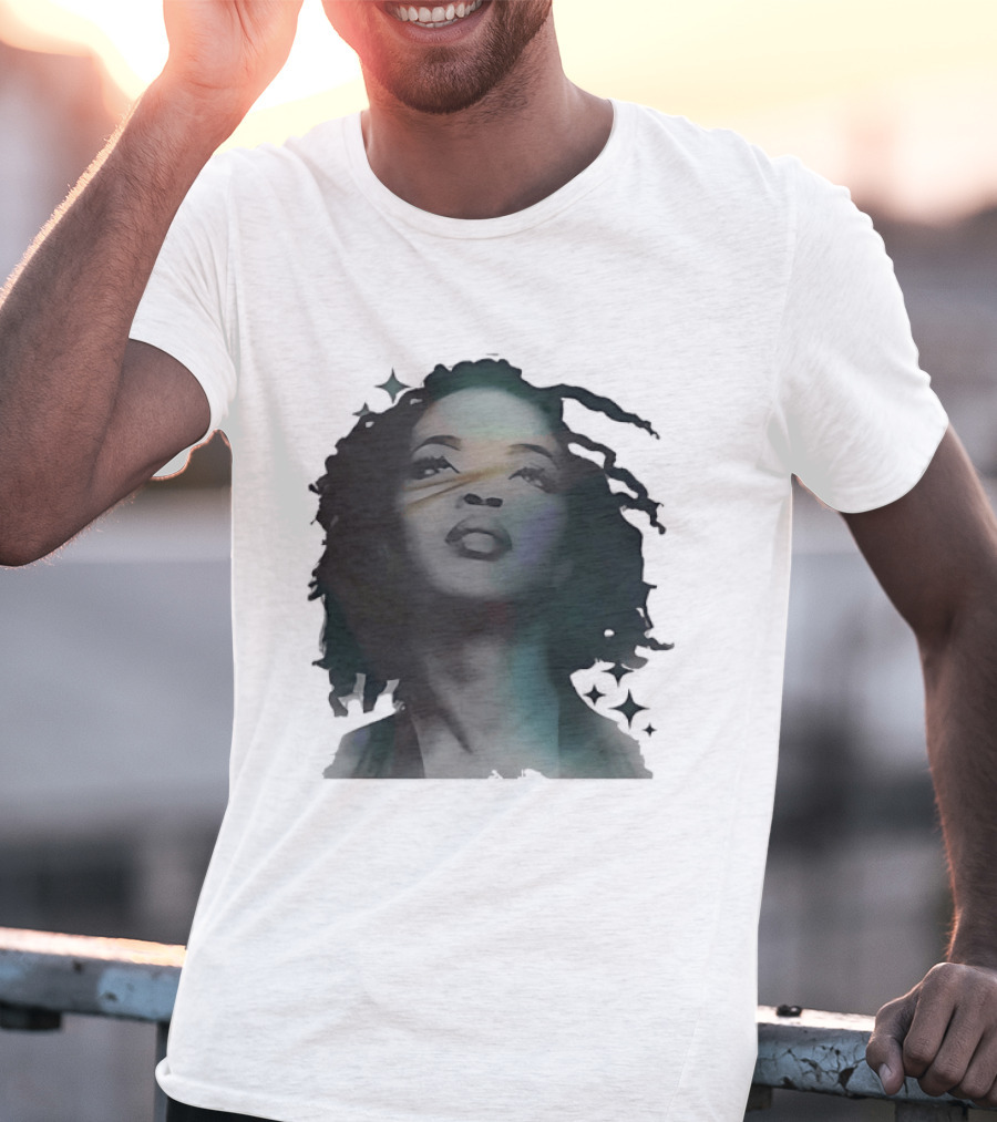 Lauryn Hill Watercolor Style Dreadlocks T-Shirt
