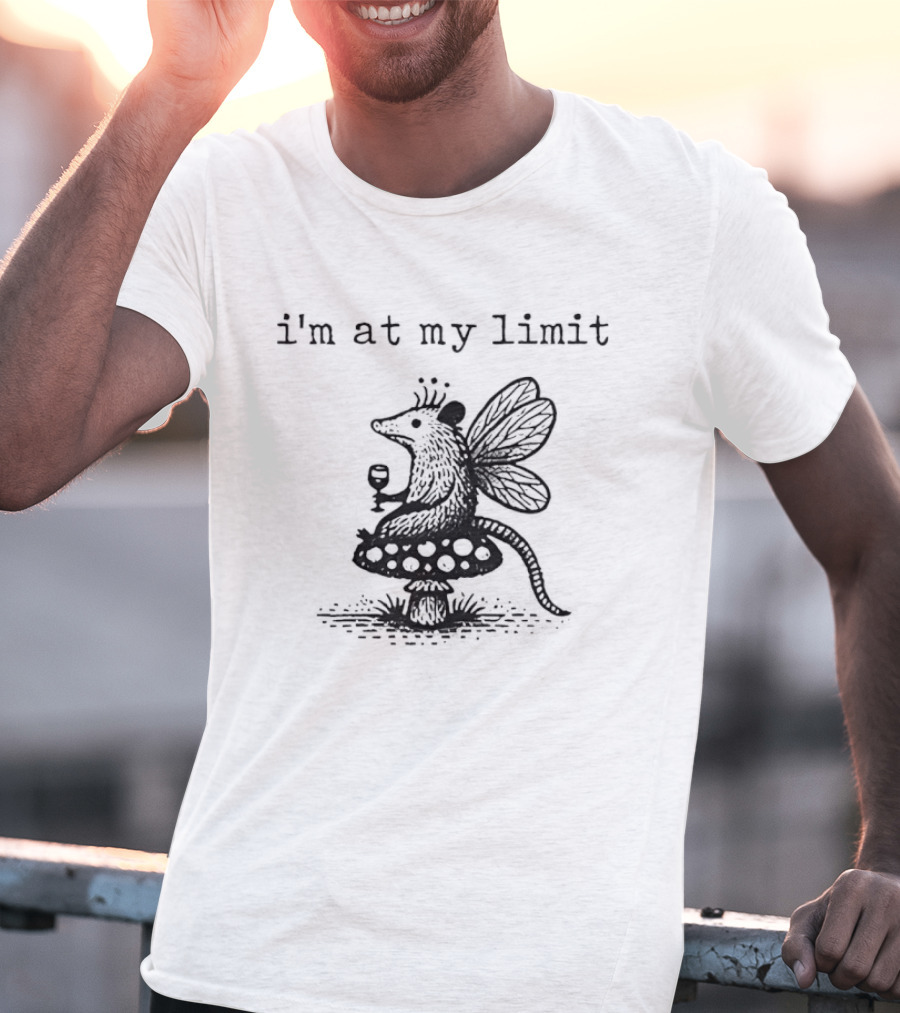 I'm At My Limit Opossum X Butterfly Crown Teacup T-Shirt