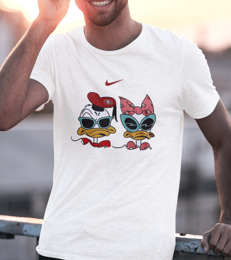 Nike San Francisco 49ers Donald Daisy Duck Collaboration T-Shirt