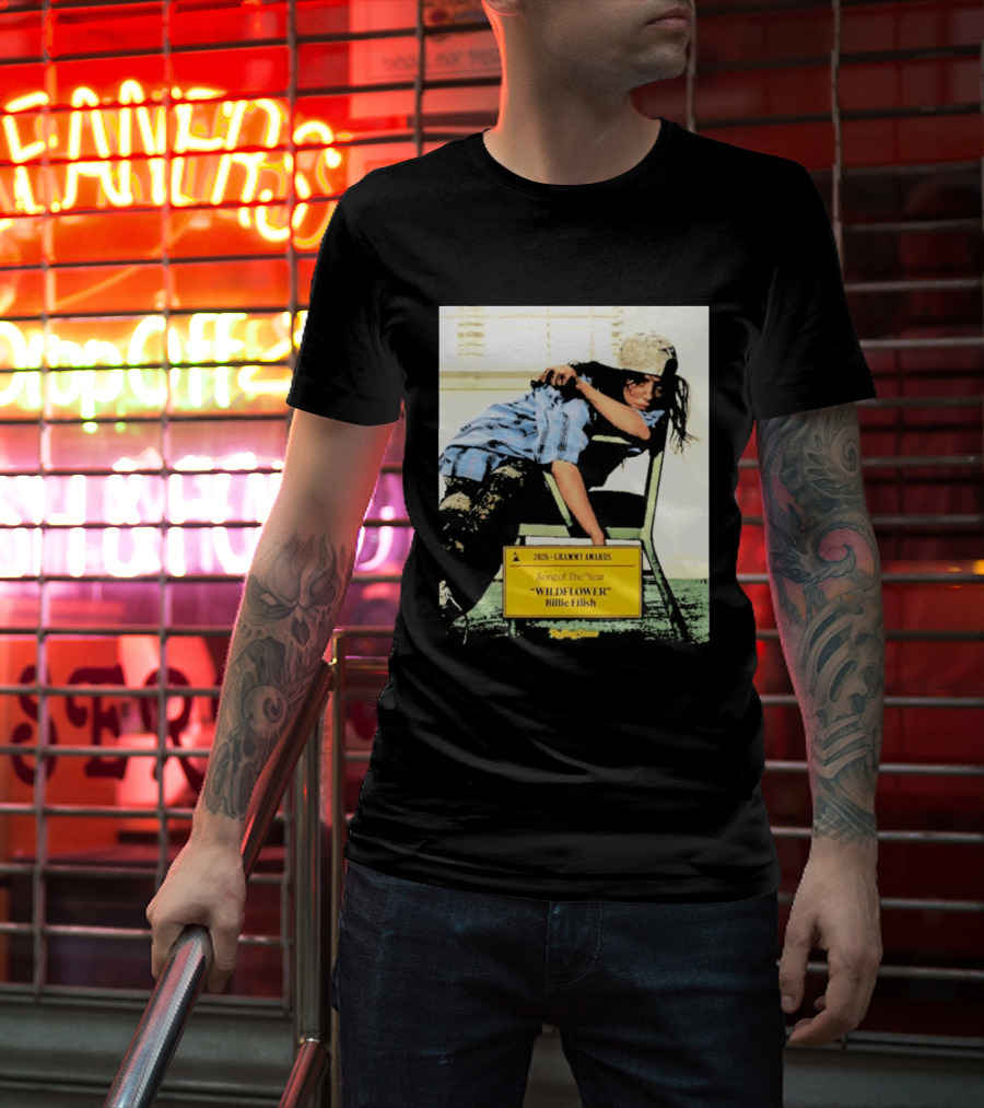 2026 Grammy Awards Song Of The Year Wildflower Billie Eilish Rolling Stone T-Shirt