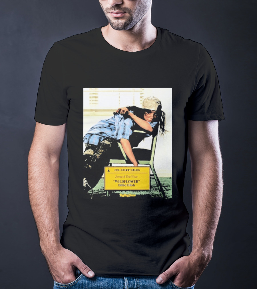 2026 Grammy Awards Song Of The Year Wildflower Billie Eilish Rolling Stone T-Shirt