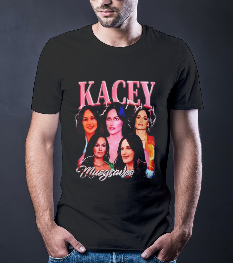 Kacey Musgraves Lightning Bold Portrait Collage T-Shirt