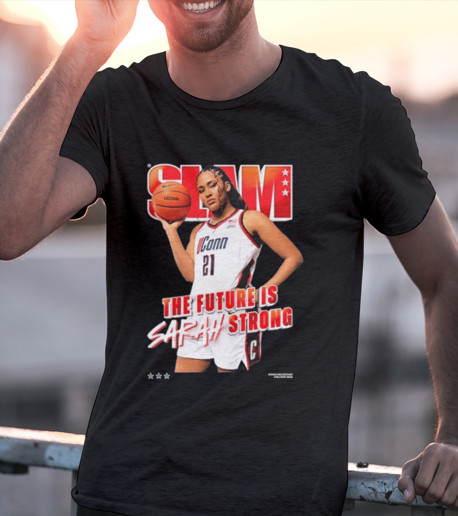 UConn Basketball Slam The Future Is Sarah Strong T-Shirt
