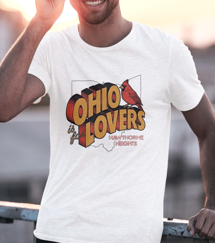 Ohio Is For Lovers Hawthorne Heights Cardinal T-Shirt