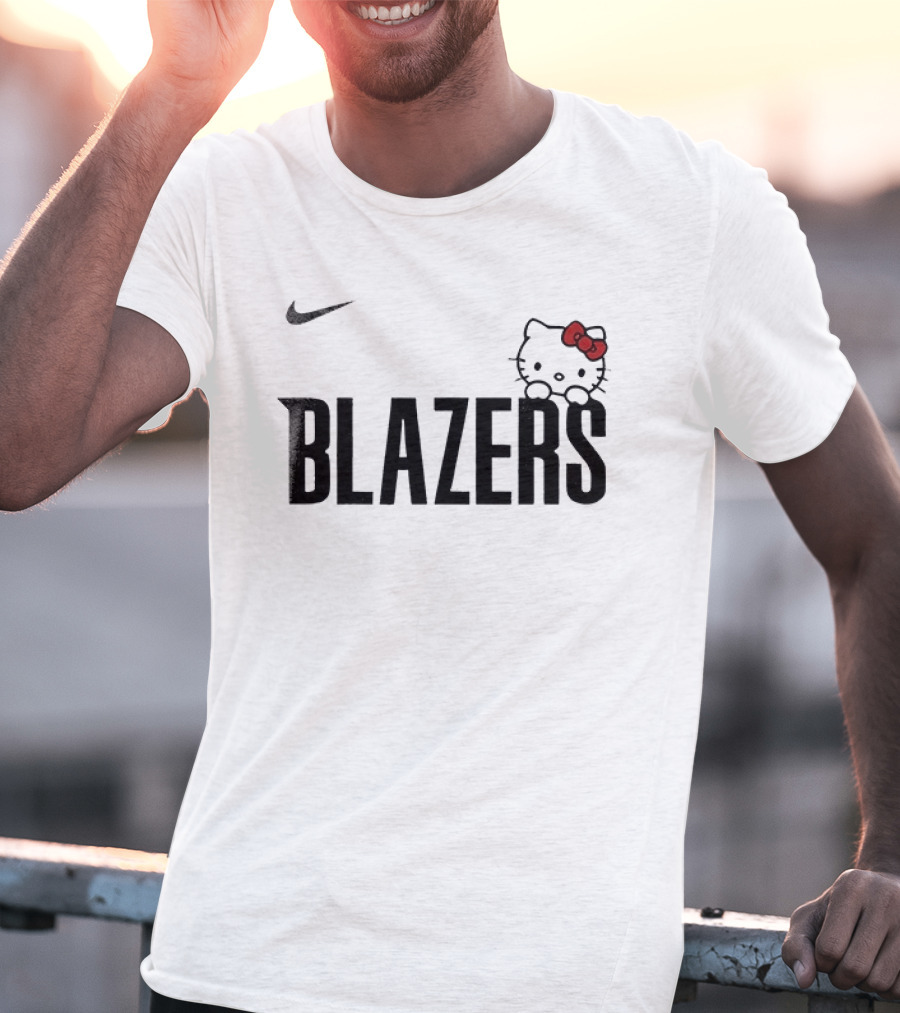 Nike Portland Trail Blazers Hello Kitty Collaboration T-Shirt