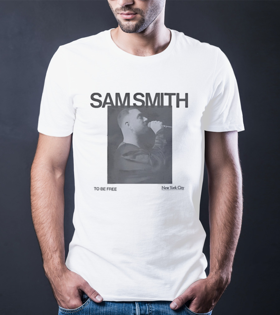Sam Smith To Be Free Vintage New York City Concert T-Shirt