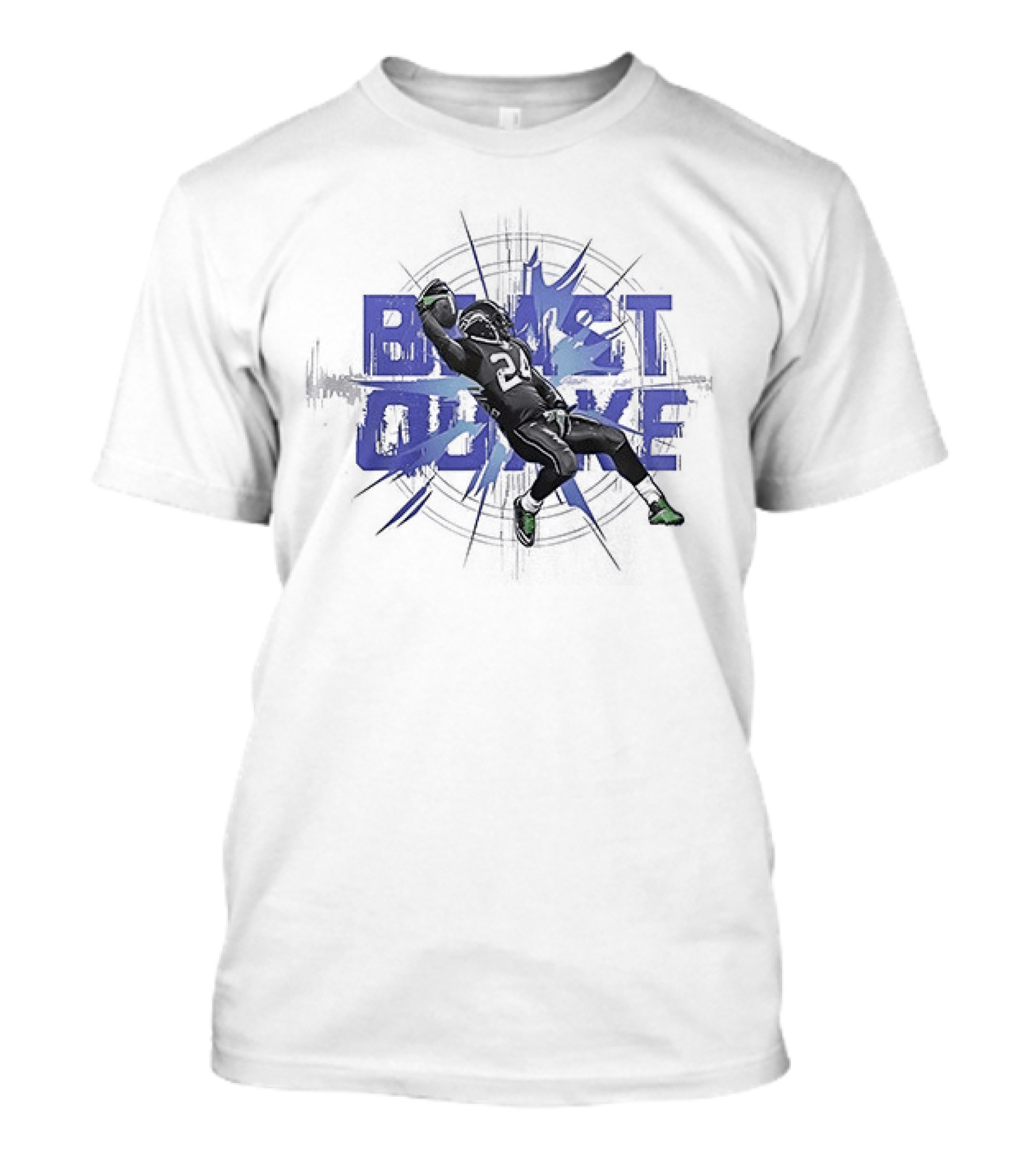 Seattle Seahawks Beast Quake Beast Mode Be Afraid Pose Seattle Football T-Shirt