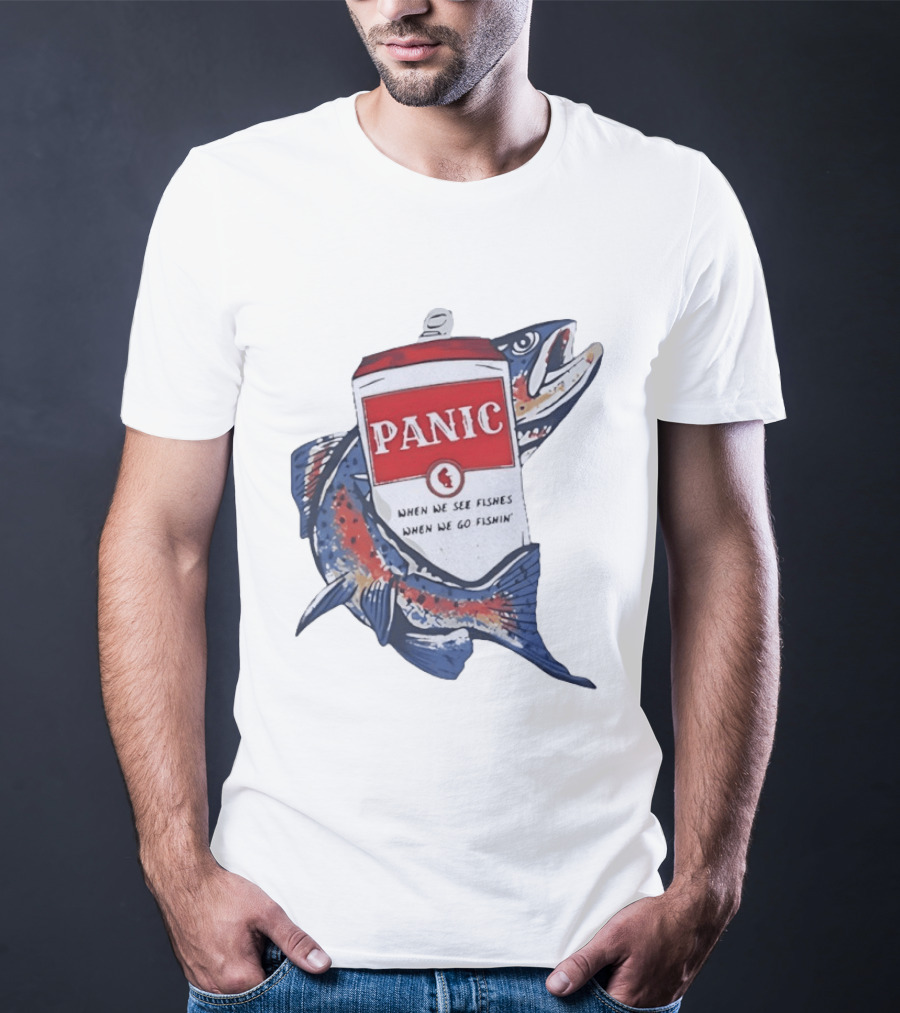 Widespread Panic When We See Fishes Go Fishin' WSMFP Fishing Lot T-Shirt