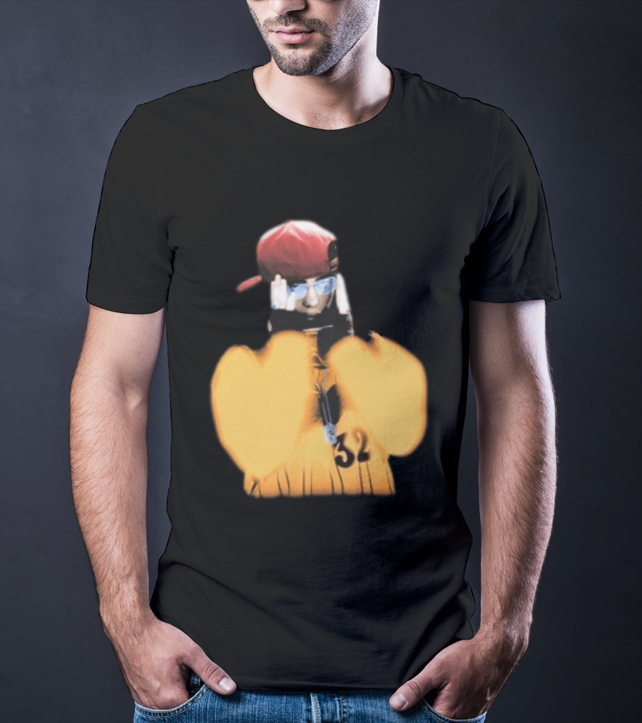 Billie Eilish Glasses Hit Me Hard And Soft Tour 2024 2025 Red Cap Style 32 T-Shirt