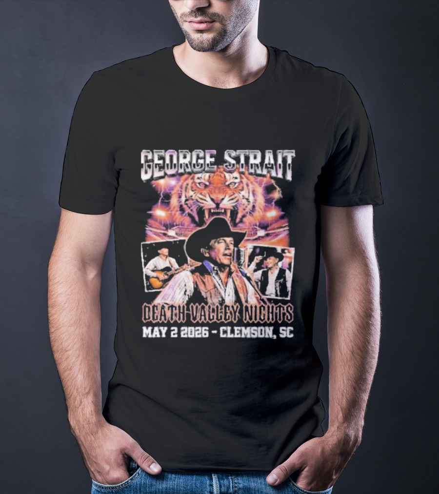 George Strait Death Valley Nights May 2 2026 Clemson SC Tigers Concert Event T-Shirt