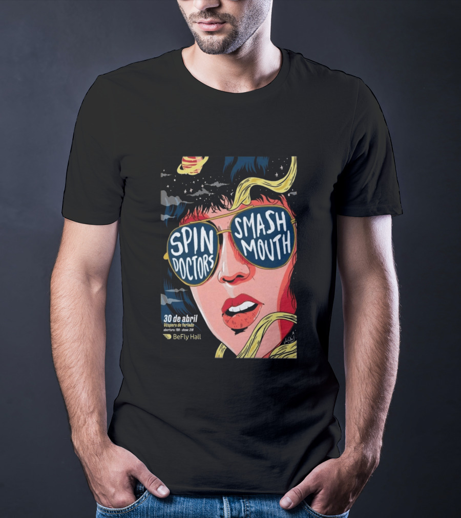 Spin Doctors Smash Mouth Concert 30 De Abril BeFly Hall 2026 Belo Horizonte Brazil T-Shirt