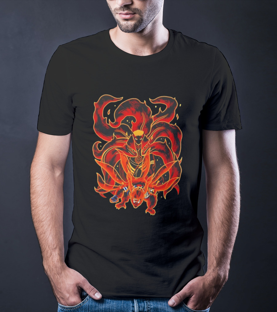 Spiral Fury Naruto Kurama Collaboration T-Shirt