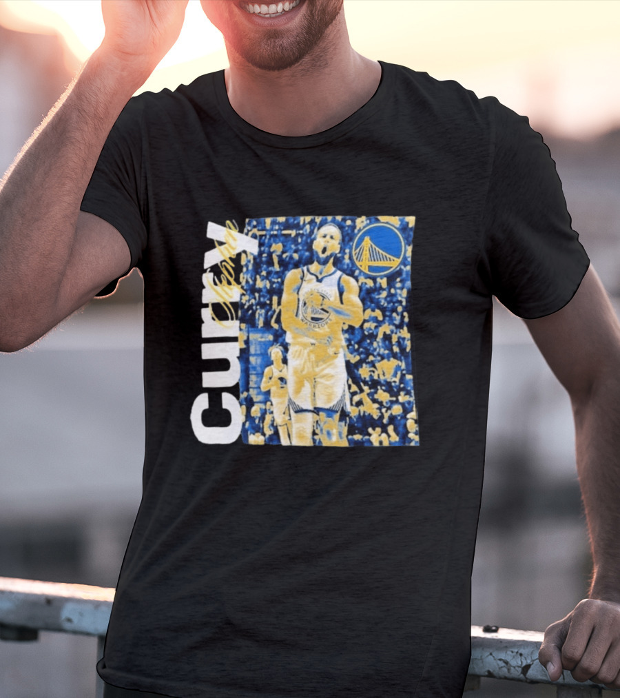 Stephen Curry Golden State Warriors NBA Season Start Action T-Shirt