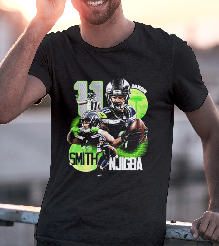 Jaxon Smith Njigba Seahawks Number 11 Football Player T-Shirt